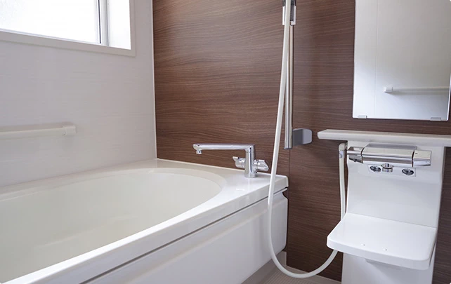 施工事例：お風呂の様子