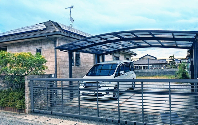 施工事例：カーポートの様子