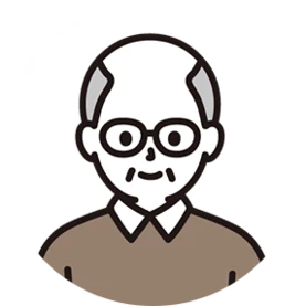 Kさん（60代 男性）のイラスト